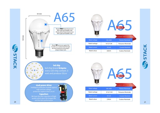 STACK LED BULB 9W ستاك لمبه ليد 9 واط